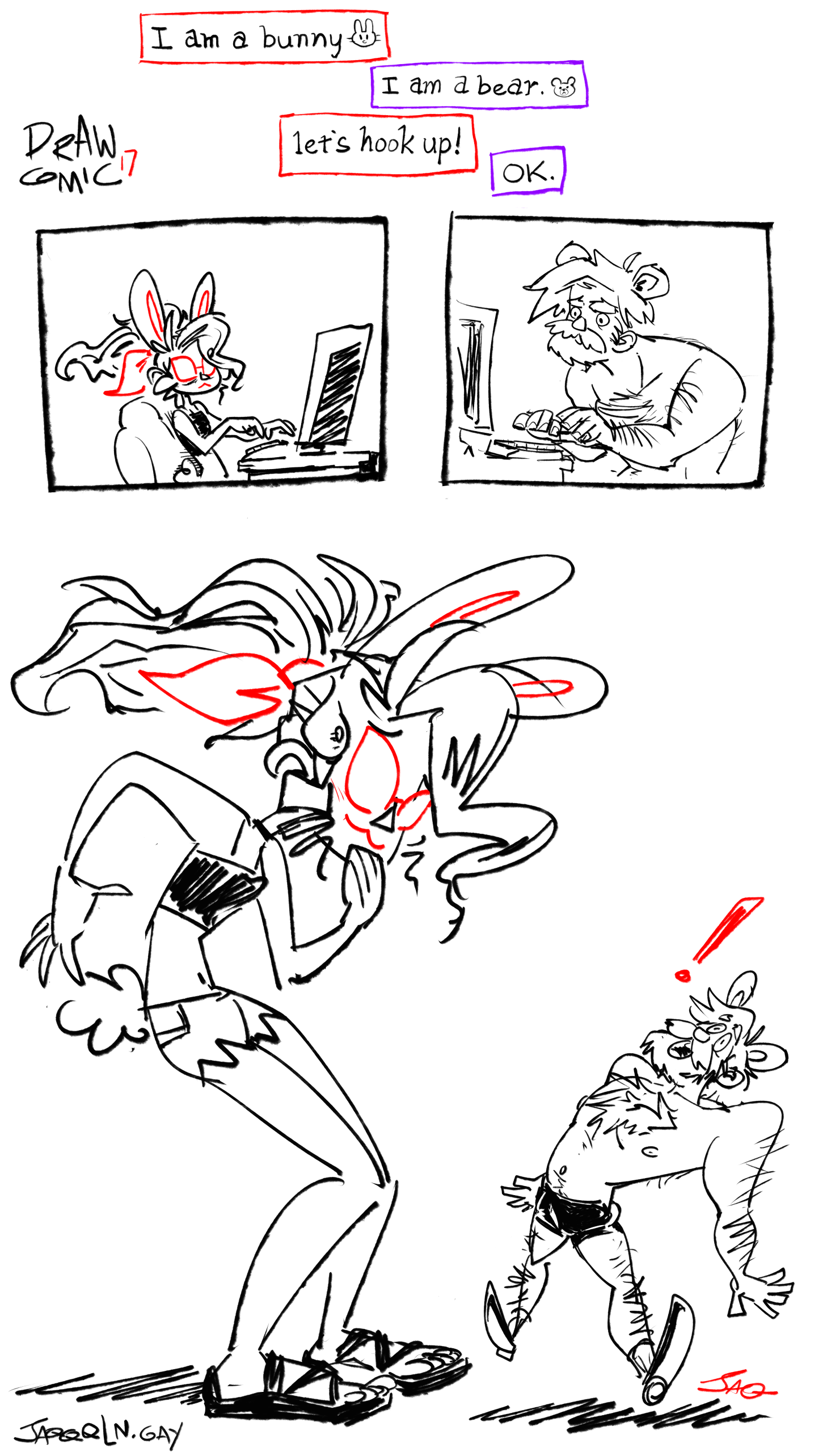 Bunny meets Bear